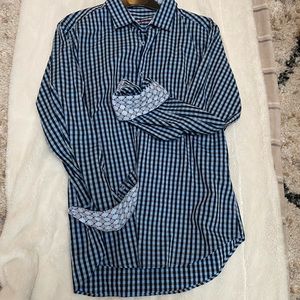 Robert Graham Men's Long Sleeve Shirt in Excellent Condition-Classic Fit